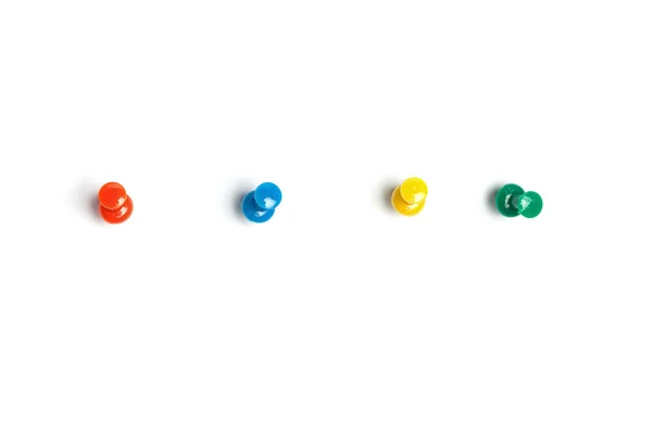 Colorful push pins — Stock Photo, Image