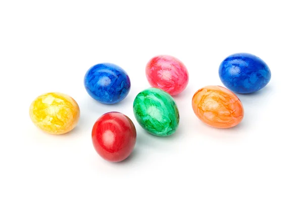 Pascua - Huevos coloridos aislados — Foto de Stock