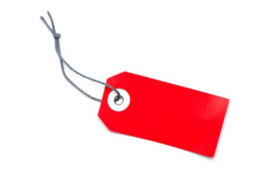 beyaz izole kablosu - Kırmızı etiketle