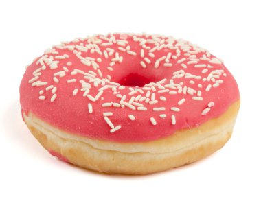 pembe çörek şeker çikolata ile