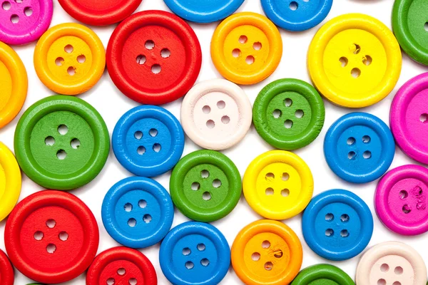 Colorful sewing buttons background — Stock Photo, Image