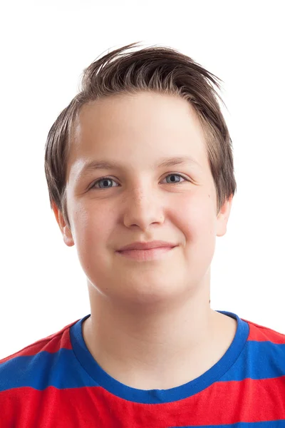 Teenage boy (Causian) closeup portrait — Stock Photo, Image