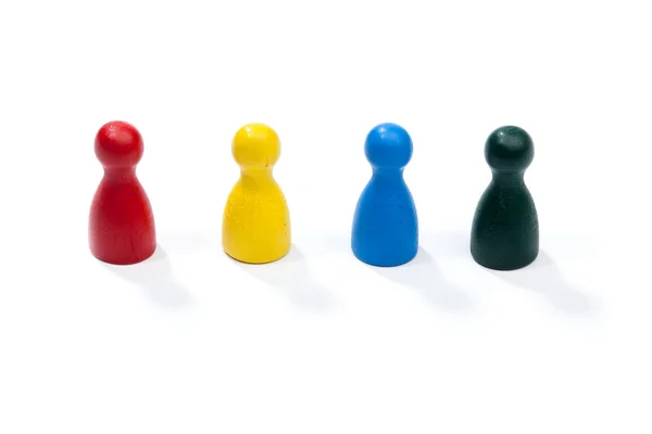 Rij van multi gekleurde spelen cijfers — Stockfoto