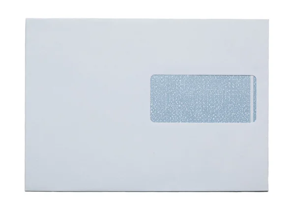 Snail Mail envelop, paper, isolated on white — Stock Photo, Image