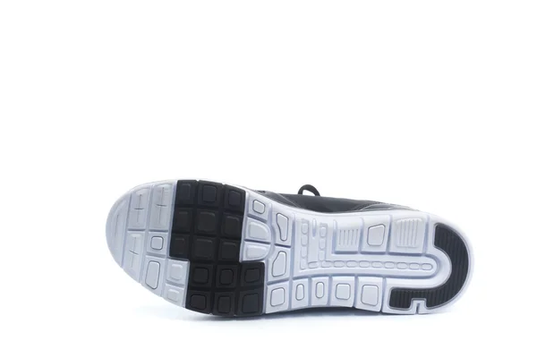 Par de zapatos deportivos negros, zapatillas de deporte — Foto de Stock