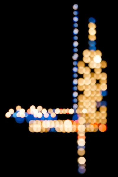 Luzes da cidade - Vertical - Abstract — Fotografia de Stock