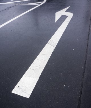 ok işareti yol işaretleme