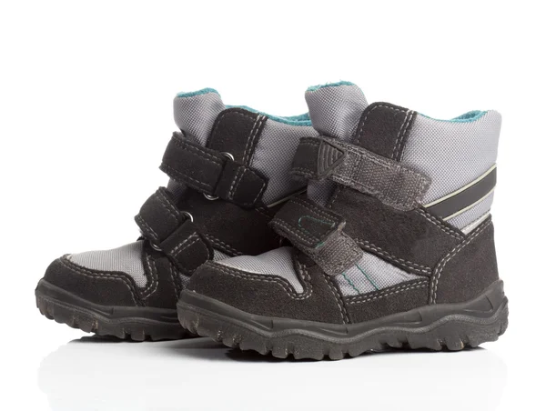 Pair of kids winter street boots — Stock Photo, Image