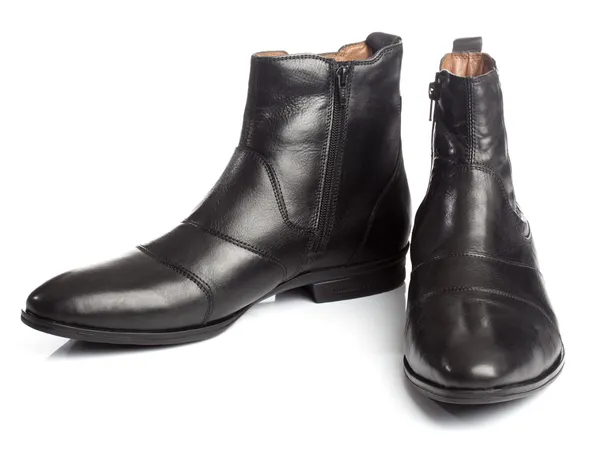 Pair of men winter street boots — Stock Photo, Image