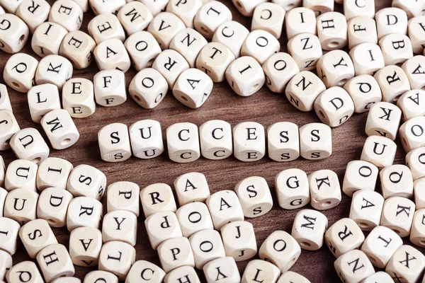 Letter dices word - success — Stock Photo, Image