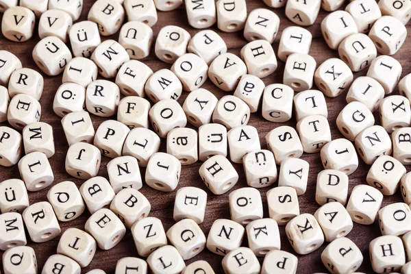 Letter dices chaos — Stock Photo, Image