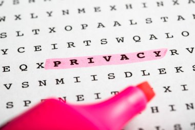 metin işaretçisi üzerinde kelime bulmaca - bülten