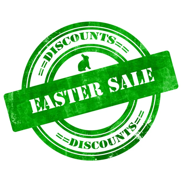 Easter Sale Discounts. Rubber Stamp, Grunge, Circle — Stock Photo, Image