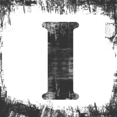 Ben pul, harf grunge tasarım