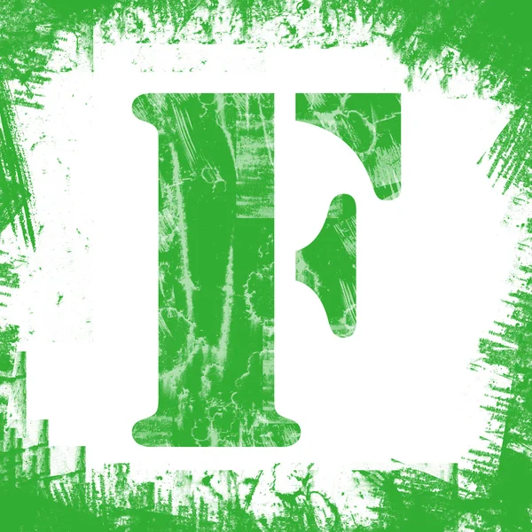 Één letter f stempel, grunge ontwerp — Stockfoto