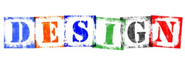 Pul mektuplar, retro grunge tasarım gelen Word tasarım