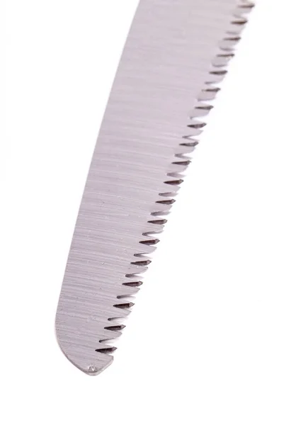 Saw Blade Closeup Hobby Garden Tool Isolated White Background — Stockfoto