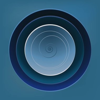 Koyu arkaplan üzerinde mavi daireler olan zarif desen.