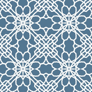 Geometrik vektör pürüzsüz desen. Pastel renklerde doğulu süsler.