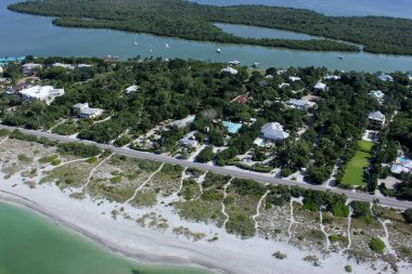 Fort Myers Beach, Sanibel and Captiva aerial photos before hurricane Ian clipart