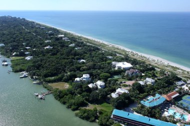 Ian kasırgasından önce Fort Myers Plajı, Sanibel ve Captiva hava fotoğrafları.