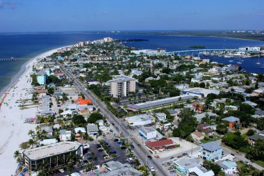 Ian kasırgasından önce Fort Myers Plajı, Sanibel ve Captiva hava fotoğrafları.
