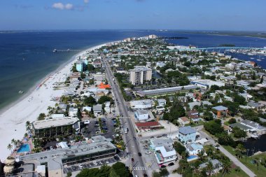 Ian kasırgasından önce Fort Myers Plajı, Sanibel ve Captiva hava fotoğrafları.