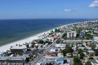 Ian kasırgasından önce Fort Myers Plajı, Sanibel ve Captiva hava fotoğrafları.
