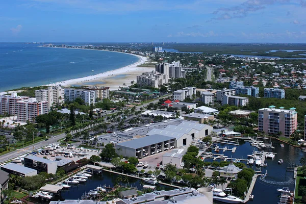 Fort Myers Beach Vor Hurrikan Ian lizenzfreie Stockbilder