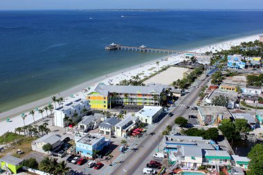 Fort Myers plajı, Sanibel ve Captiva hava fotoğrafları.