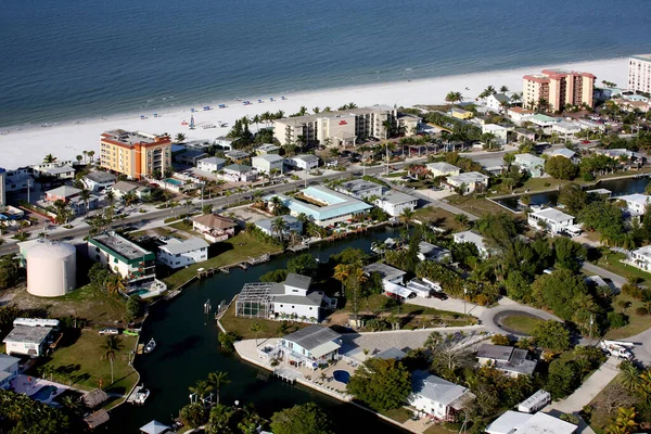 Fort Myers Beach Sanibel Und Captiva Luftaufnahmen Vor Hurrikan — Stockfoto