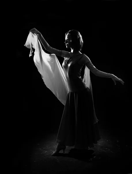 Güzel dans eden kız — Stok fotoğraf