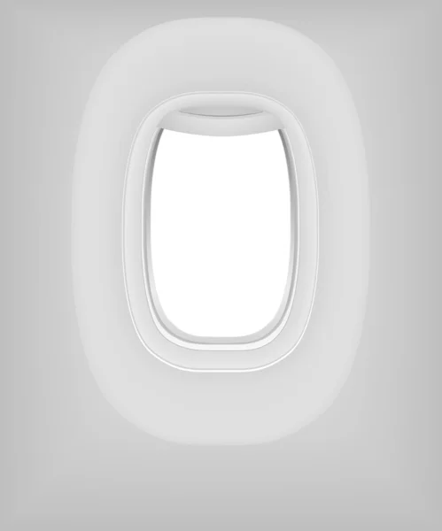 Ventana de la aeronave (avión, avión) — Vector de stock