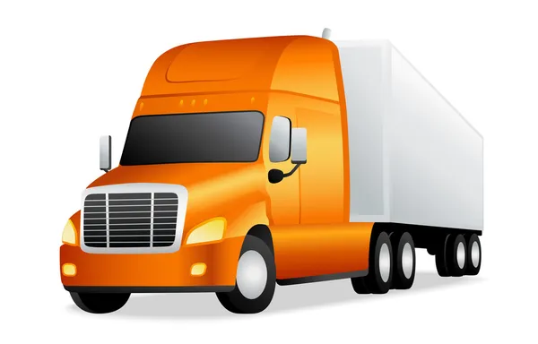 Izolované Truck (nákladní vůz) — Stockový vektor