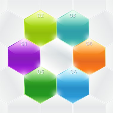 renkli polihedron kavramsal vektörü. iş afiş