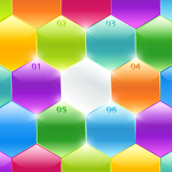 Vector conceptual de poliedro colorido. Banderas de negocios — Archivo Imágenes Vectoriales