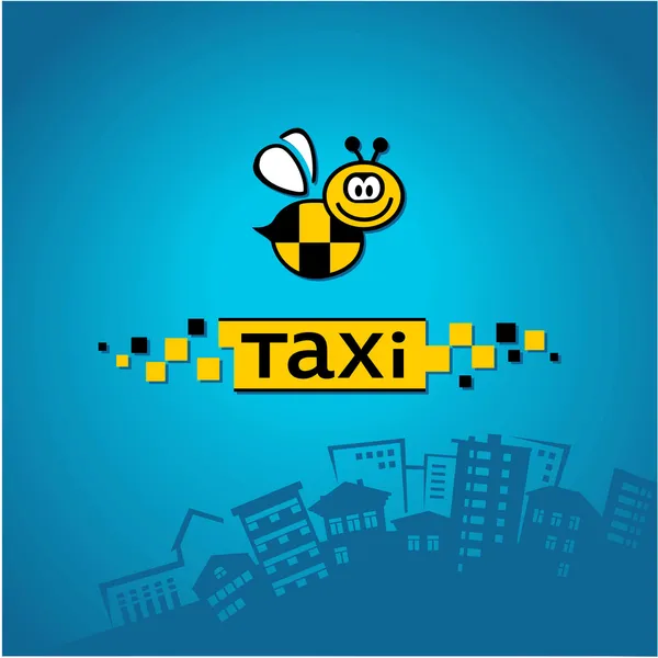 Logotipo de taxi de ciudad, vector — Archivo Imágenes Vectoriales
