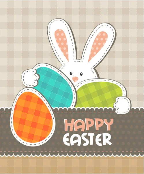 tebrik kartı. renkli yumurta Paskalya tavşanı