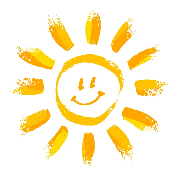 Sonriente sol — Archivo Imágenes Vectoriales