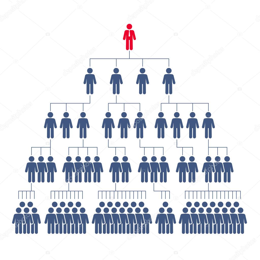 Сorporate hierarchy, network marketing