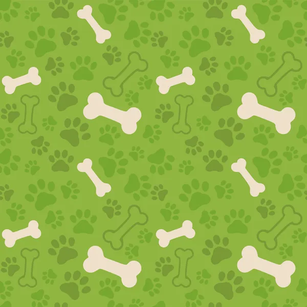 sorunsuz geçmiş - köpek pençe baskı ve kemikler