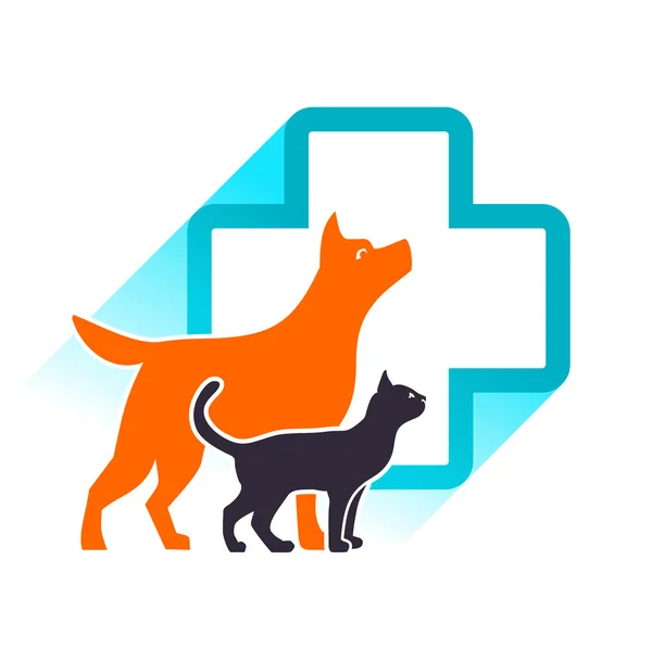 Emblema veterinario vettoriale — Vettoriale Stock