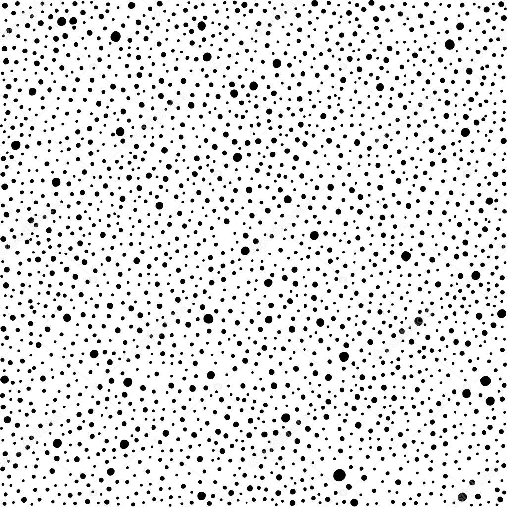 Seamless pattern with chaotic dots. Vector texture