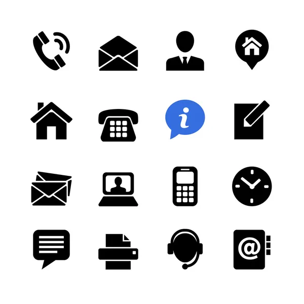 Web iletişim Icon set: bize ulaşın