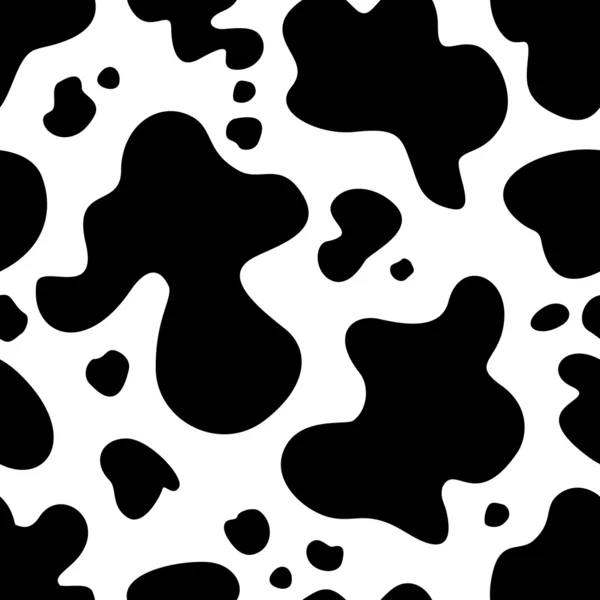 Cow texture. Seamless vector pattern — Stock Vector