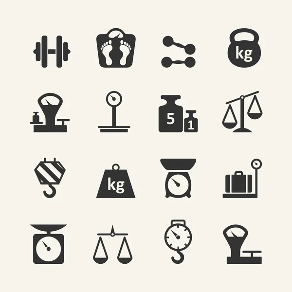 Web Icon set - ölçekler, Tartma, ağırlık, denge