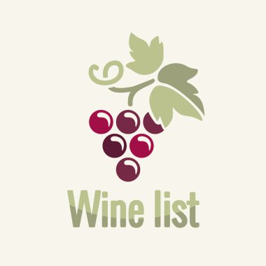 Wine vintage grapes label background