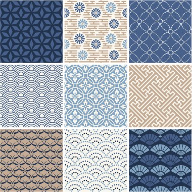 Japan seamless pattern collection