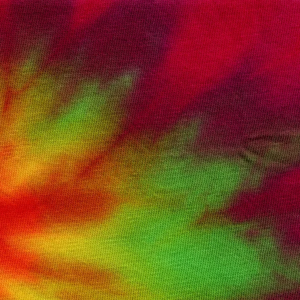 Handmade tie dyed fabric for texture and background — Stock Photo, Image