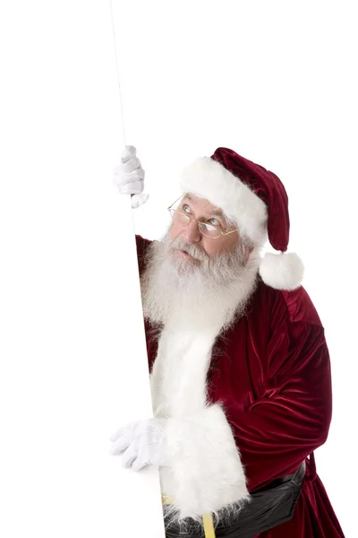 Santa claus aislado en blanco — Foto de Stock